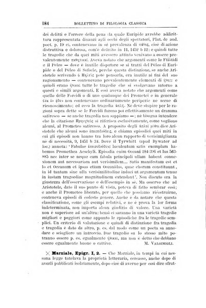 Bollettino di filologia classica