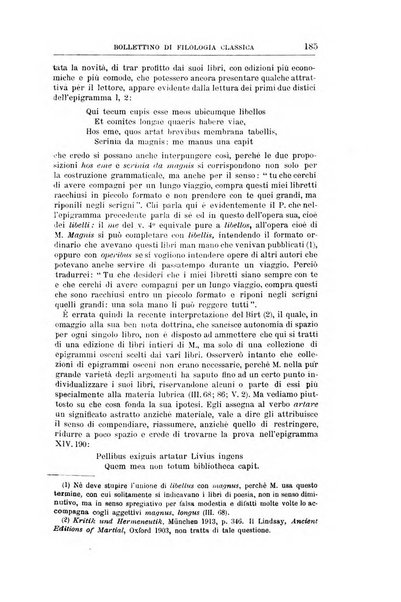 Bollettino di filologia classica