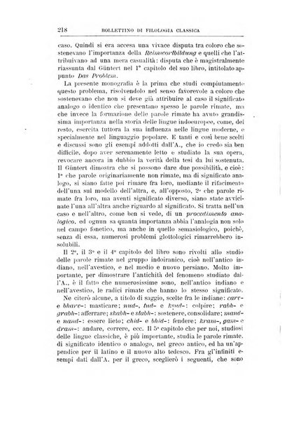 Bollettino di filologia classica