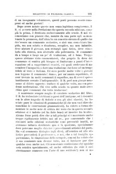 Bollettino di filologia classica