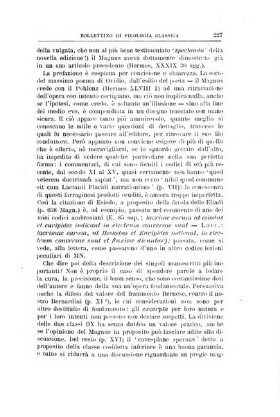 Bollettino di filologia classica