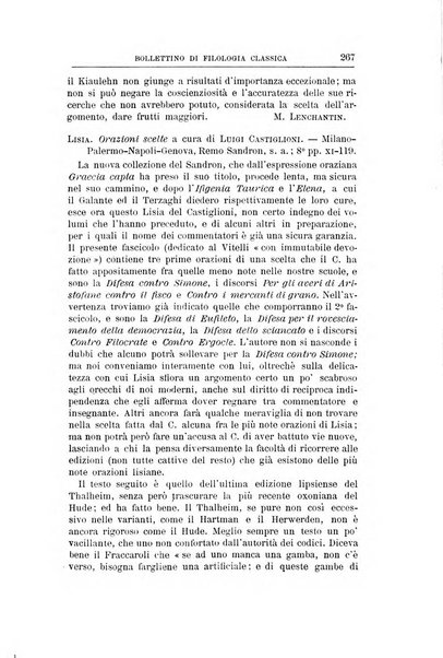 Bollettino di filologia classica