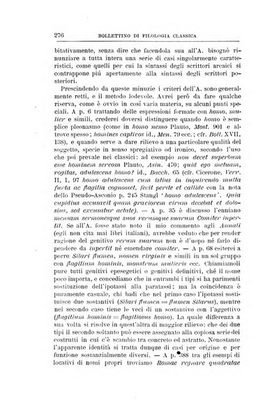 Bollettino di filologia classica