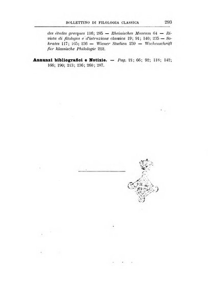 Bollettino di filologia classica