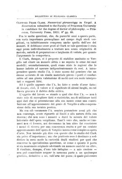 Bollettino di filologia classica