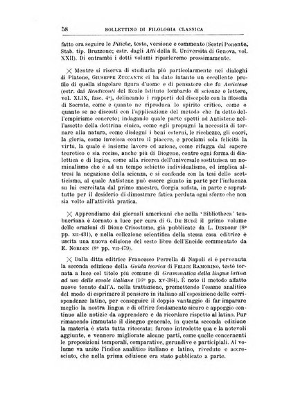 Bollettino di filologia classica