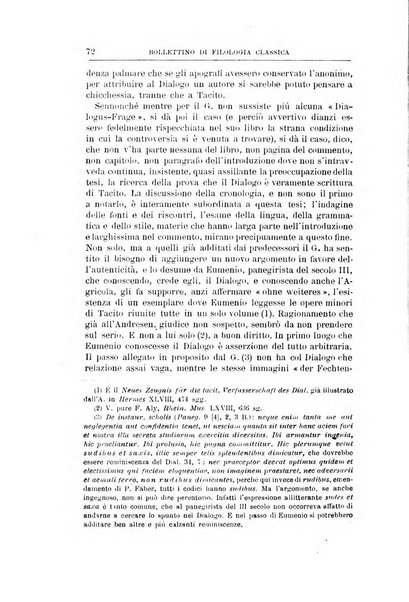 Bollettino di filologia classica