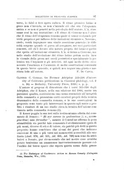 Bollettino di filologia classica