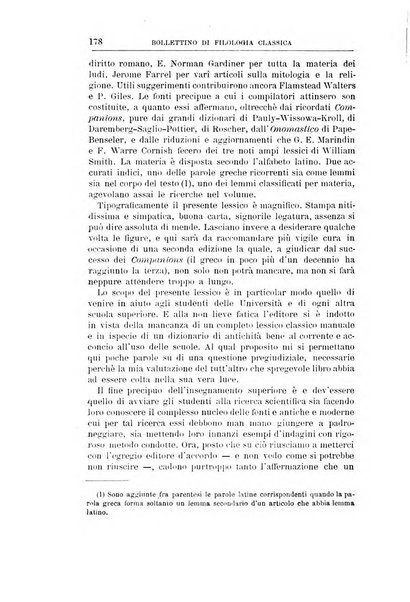 Bollettino di filologia classica