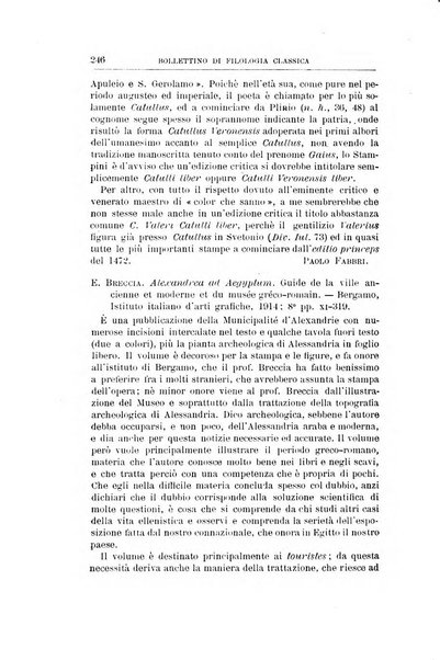 Bollettino di filologia classica