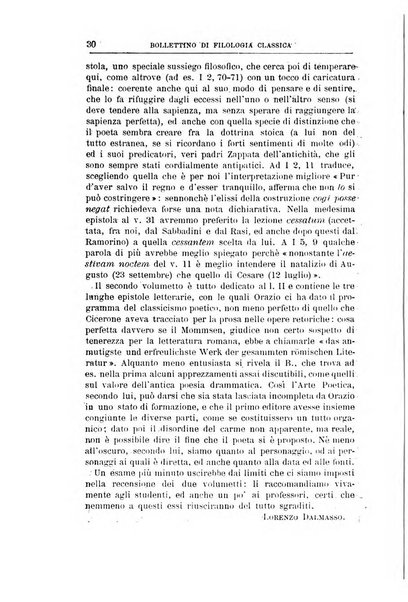 Bollettino di filologia classica