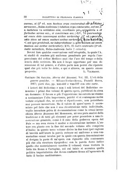 Bollettino di filologia classica