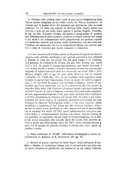 Bollettino di filologia classica