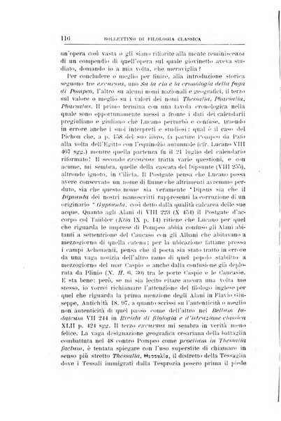 Bollettino di filologia classica