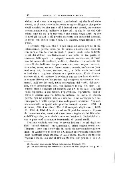 Bollettino di filologia classica