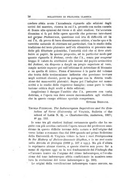 Bollettino di filologia classica