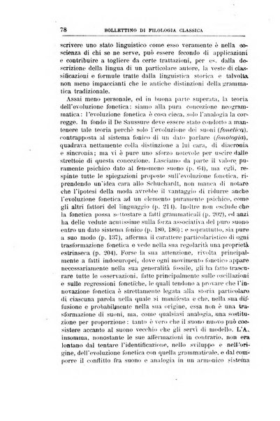 Bollettino di filologia classica