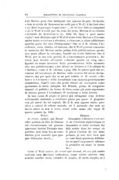 Bollettino di filologia classica