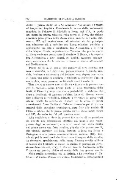 Bollettino di filologia classica