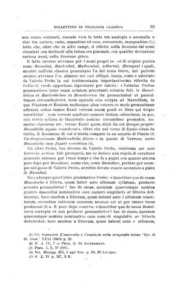 Bollettino di filologia classica