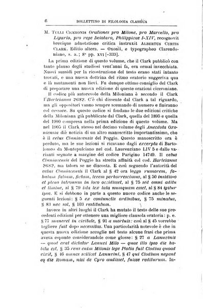 Bollettino di filologia classica