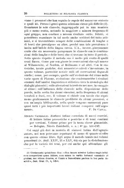 Bollettino di filologia classica