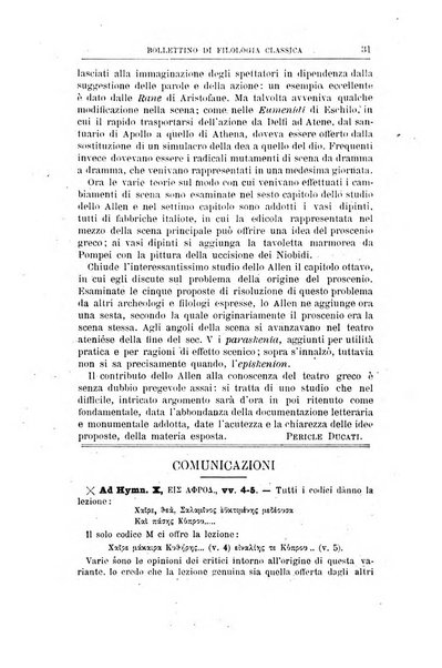 Bollettino di filologia classica