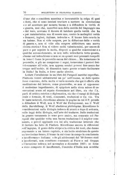 Bollettino di filologia classica