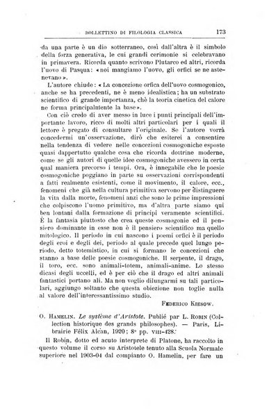 Bollettino di filologia classica