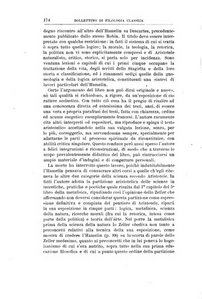 Bollettino di filologia classica