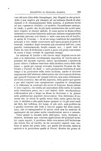 Bollettino di filologia classica