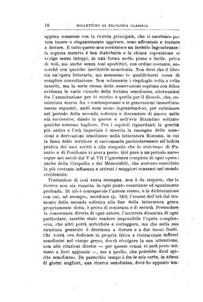 Bollettino di filologia classica