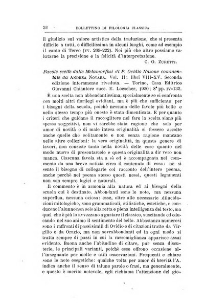 Bollettino di filologia classica