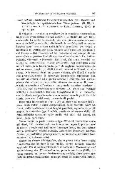 Bollettino di filologia classica