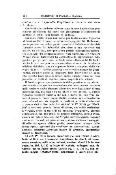 Bollettino di filologia classica