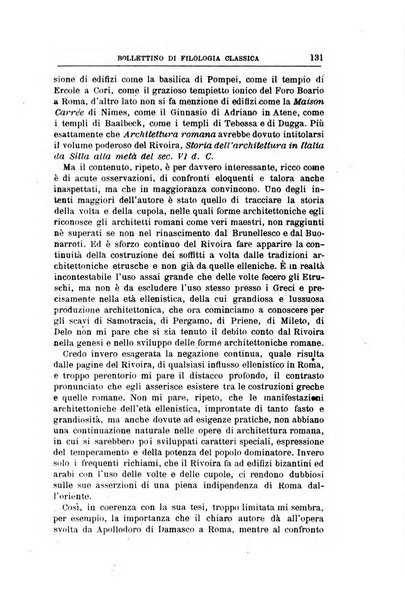 Bollettino di filologia classica