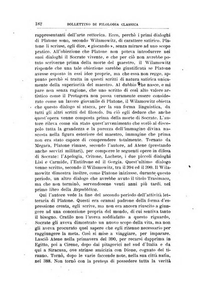 Bollettino di filologia classica