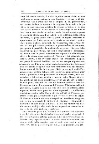 Bollettino di filologia classica