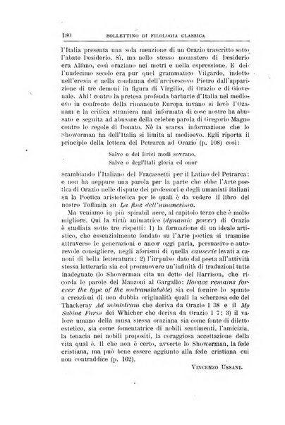 Bollettino di filologia classica