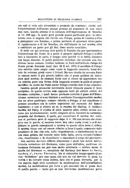 Bollettino di filologia classica