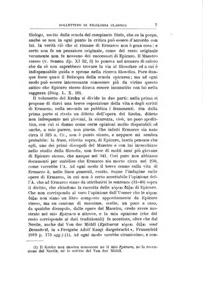 Bollettino di filologia classica