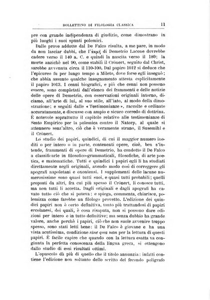 Bollettino di filologia classica