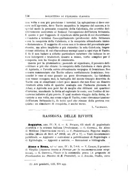 Bollettino di filologia classica