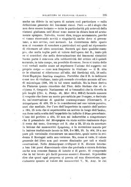 Bollettino di filologia classica