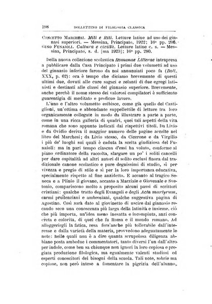 Bollettino di filologia classica