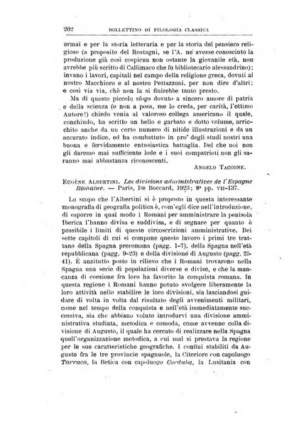 Bollettino di filologia classica