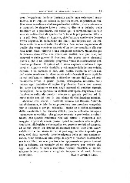 Bollettino di filologia classica