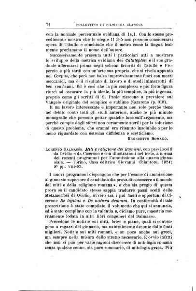 Bollettino di filologia classica