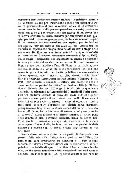 Bollettino di filologia classica