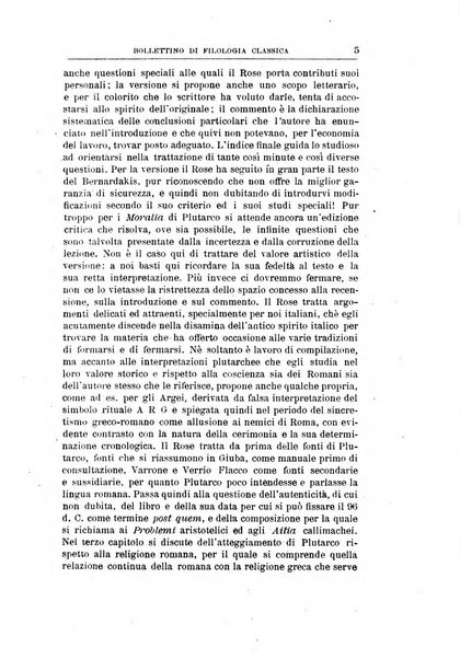 Bollettino di filologia classica